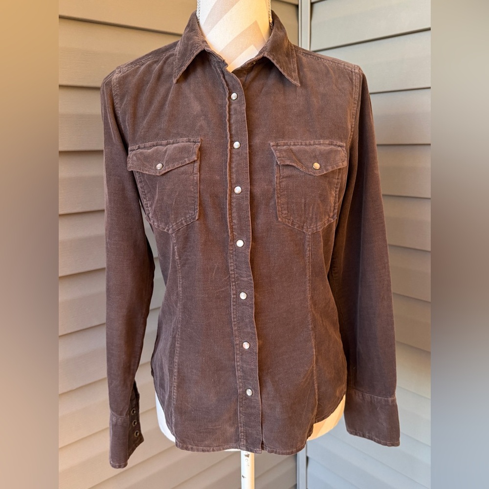 Vintage J.crew woman's button up corduroy Sz S